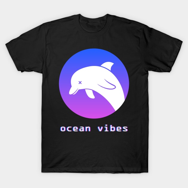 Ocean Vibes - Seapunk Vaporwave Aesthetic T-Shirt by MeatMan